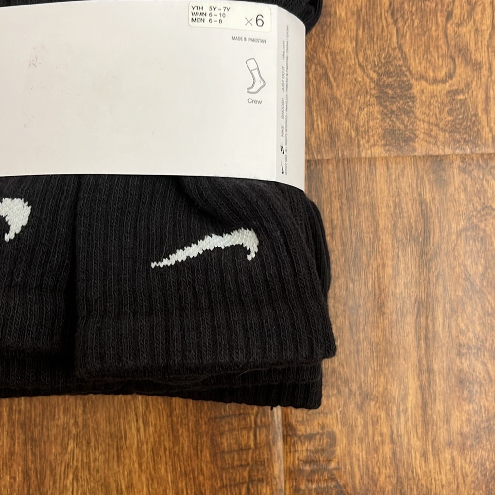 Nike Everyday Crew Cotton Cushioned Socks 6 Pack - Picture 5 of 17